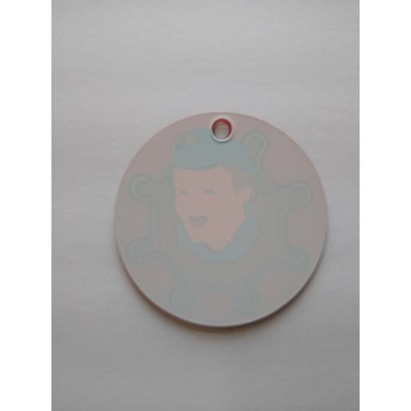 Gilligan's Island Skipper Ships Wheel Plastic Keychain Original 1991 NOS - Picture 3 of 5